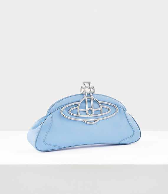 Vivienne Westwood Amber Clutch in LIGHT BLUE